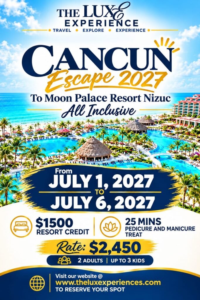Cancun Escape 2027 - The Luxe Experience - Book Now
